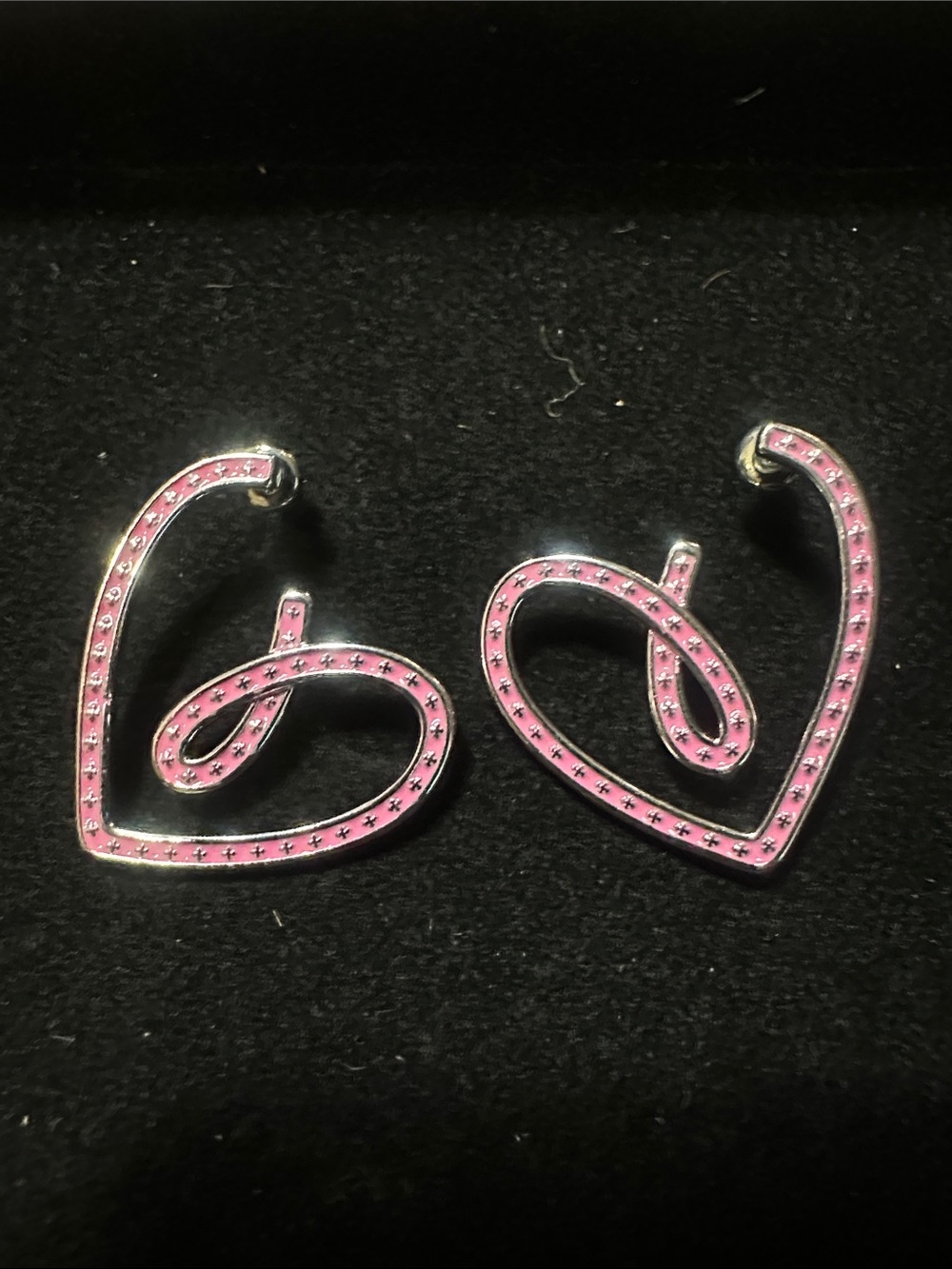 LSJ Pink Heart Earrings